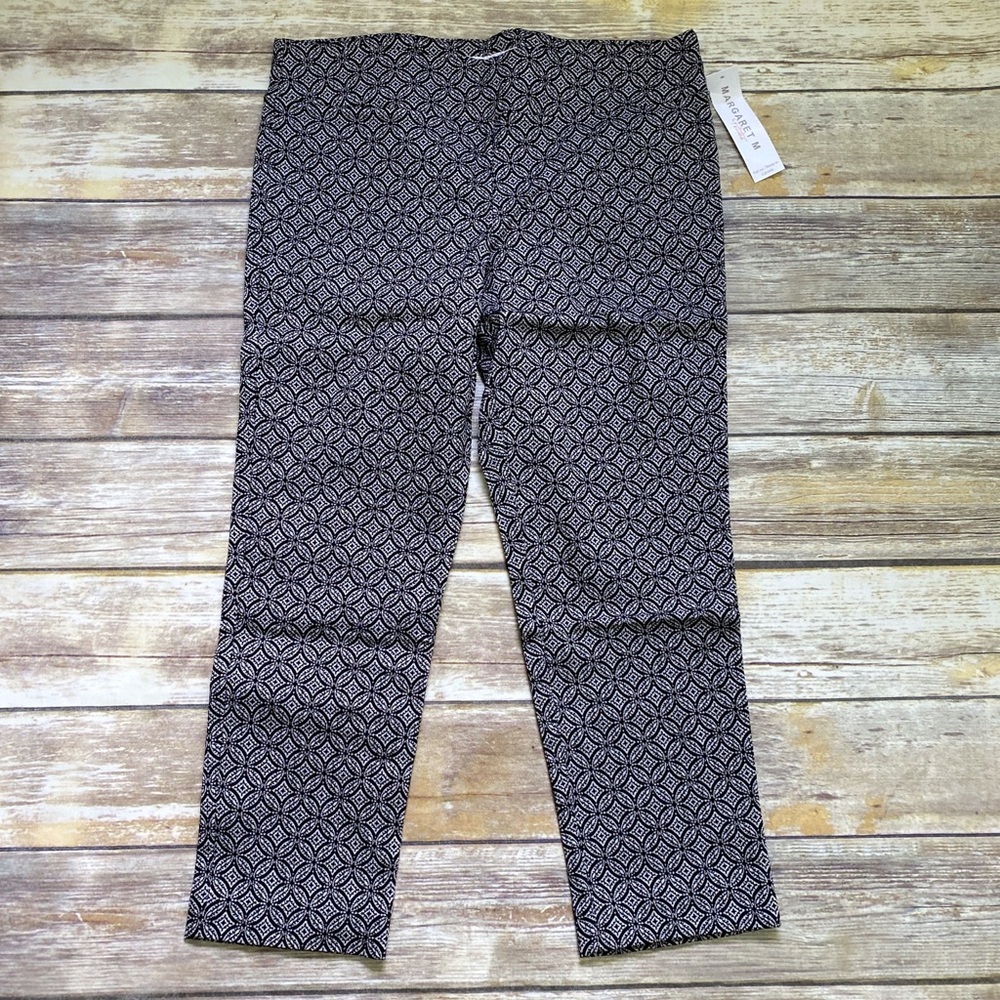 Margaret M Pull On Cropped pants petite silver